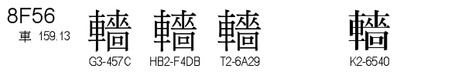 U+8F56